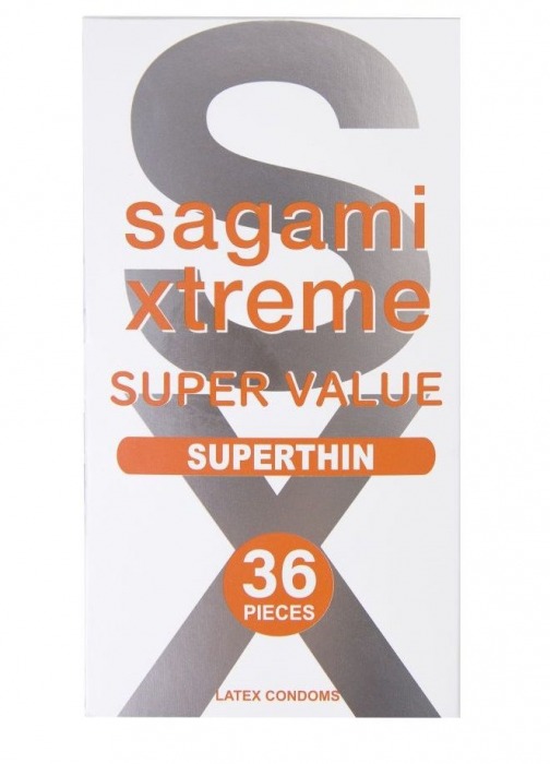 Ультратонкие презервативы Sagami Xtreme Superthin - 36 шт. - Sagami - купить с доставкой в Домодедово