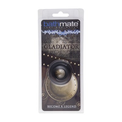 Чёрное эрекционное кольцо Gladiator - Bathmate - в Домодедово купить с доставкой