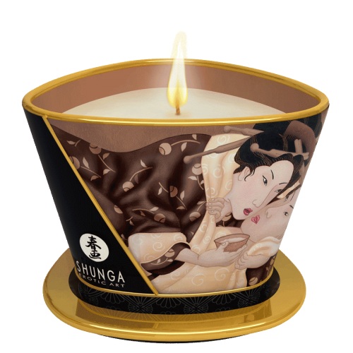 Массажная свеча Intoxicatin Chocolate с ароматом шоколада - 170 мл. - Shunga - купить с доставкой в Домодедово