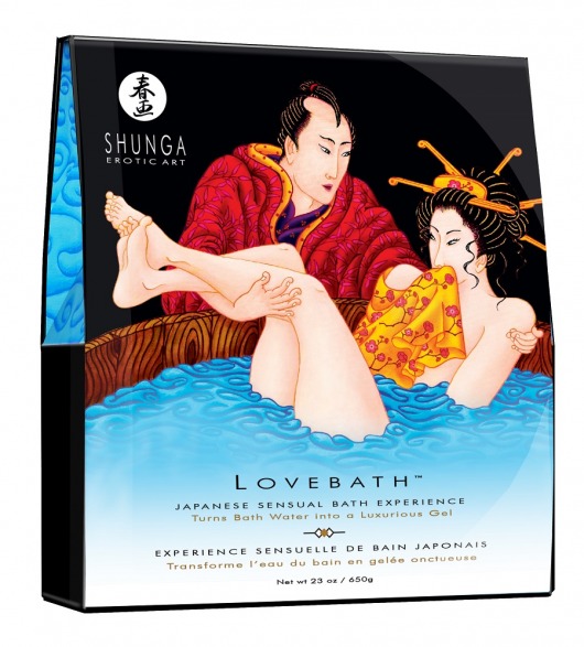 Соль для ванны Lovebath Ocean temptation, превращающая воду в гель - 650 гр. - Shunga - купить с доставкой в Домодедово
