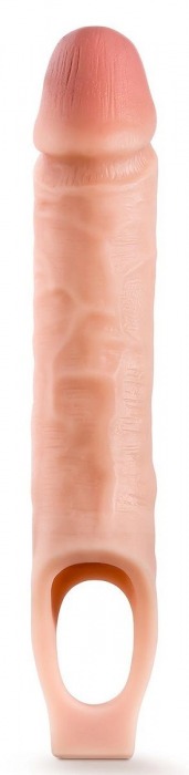 Телесная насадка на пенис 10 Inch Cock Sheath Extender - 25 см. - Blush Novelties - в Домодедово купить с доставкой