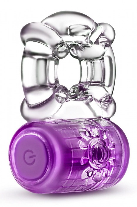 Фиолетовое эрекционное виброкольцо One Night Stand Vibrating C-Ring - Blush Novelties - в Домодедово купить с доставкой