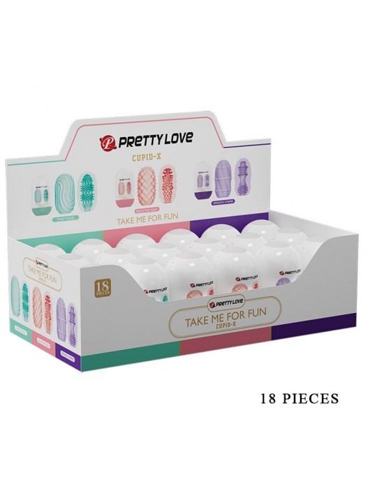 Набор из 18 мастурбаторов Take me for Fun - Baile - в Домодедово купить с доставкой