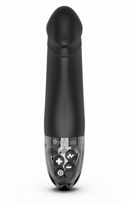 Черный вибратор с электростимуляцией Real Deal Neal - 16,5 см. - MyStim - купить с доставкой в Домодедово