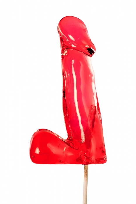 Красный леденец в форме члена со вкусом виски - 173 гр. - Sosuчki - купить с доставкой в Домодедово