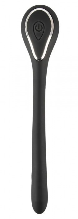 Черный гибкий уретральный стимулятор с вибрацией Vibrating Bendable Dilator - 13,5 см. - Orion - купить с доставкой в Домодедово
