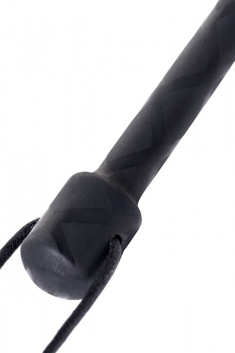 Чёрный стек с совой на кожаном наконечнике - 24 см. - ToyFa - купить с доставкой в Домодедово