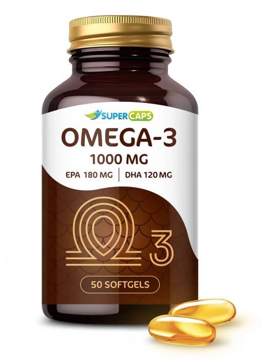 Пищевая добавка SuperCaps OMEGA-3 - 50 капсул (1000 мг) - SuperCaps - купить с доставкой в Домодедово