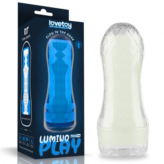 Светящийся в темноте мастурбатор Lumino Play Masturbator Pocketed - Lovetoy - в Домодедово купить с доставкой