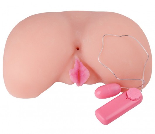 Вагина из кибер-кожи с выносным пультом управления вибрацией - LOVETOY (А-Полимер) - в Домодедово купить с доставкой