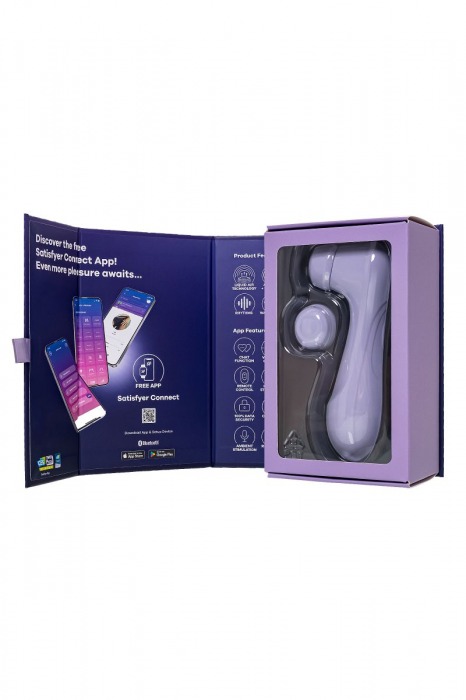 Сиреневый вакуумный стимулятор клитора Satisfyer Pro 2 Generation 3 с управлением через приложение - Satisfyer