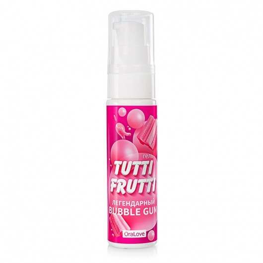 Интимный гель на водной основе Tutti-Frutti Bubble Gum - 30 гр. - Биоритм - купить с доставкой в Домодедово