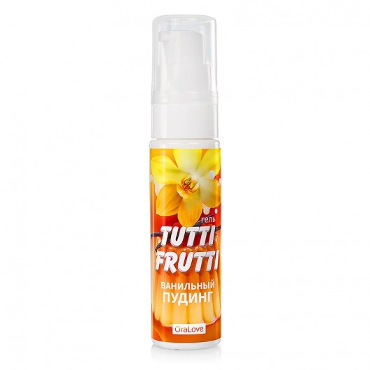 Интимный гель на водной основе Tutti-Frutti  Ванильный пудинг  - 30 гр. - Биоритм - купить с доставкой в Домодедово