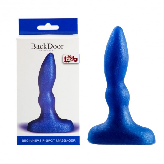 Синий анальный стимулятор Beginners p-spot massager - 11 см. - Lola Games - в Домодедово купить с доставкой