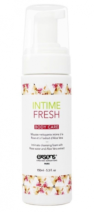 Органическая интимная очищающая пенка Intime Fresh - 150 мл. - Exsens - купить с доставкой в Домодедово