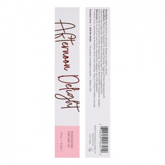 Масло с феромонами CG Afternoon Delight с тропическим цветочным ароматом - 9,2 мл. -  - Магазин феромонов в Домодедово