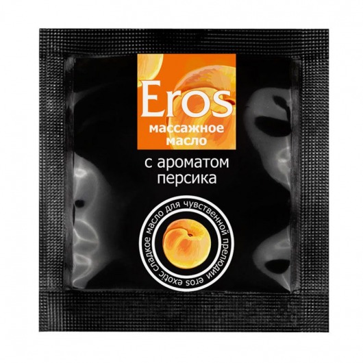 Саше массажного масла Eros exotic с ароматом персика - 4 гр. - Биоритм - купить с доставкой в Домодедово