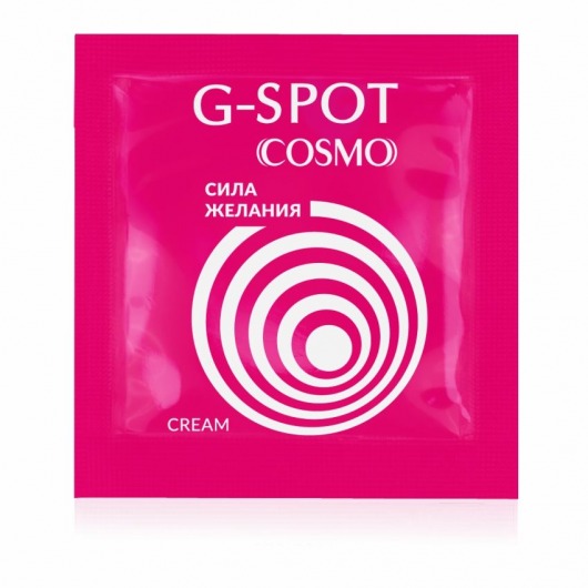 Стимулирующий интимный крем для женщин Cosmo G-spot - 2 гр. - Биоритм - купить с доставкой в Домодедово