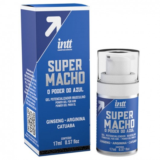 Мужской стимулирующий гель Super Macho - 17 мл. - INTT - купить с доставкой в Домодедово