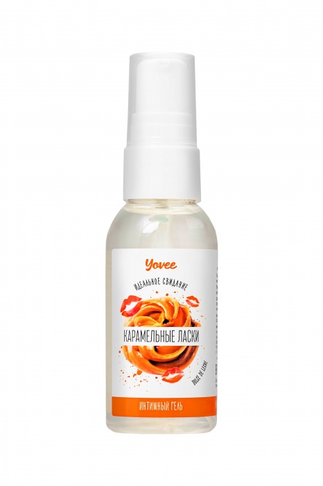 Съедобная гель-смазка Yovee «Карамельные ласки» с Д-пантенолом и вкусом Dulce de Leche - 50 мл. - ToyFa - купить с доставкой в Домодедово
