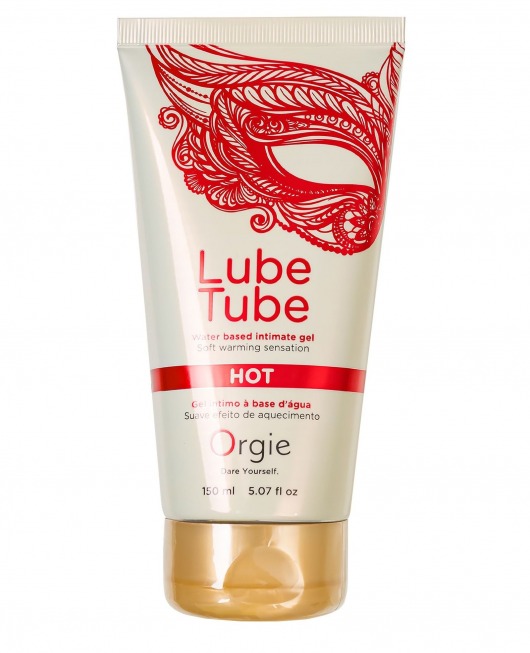Интимный гель на водной основе Lube Tube Hot с разогревающим эффектом - 150 мл. - ORGIE - купить с доставкой в Домодедово
