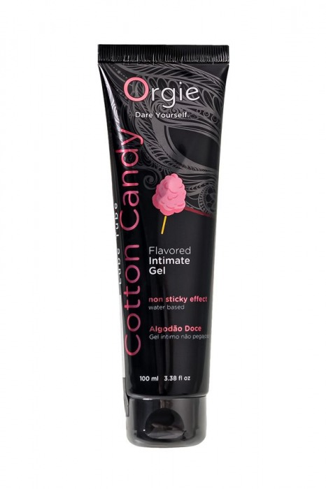 Интимный гель на водной осное Lube Tube Cotton Candy со вкусом сахарной ваты - 100 мл. - ORGIE - купить с доставкой в Домодедово