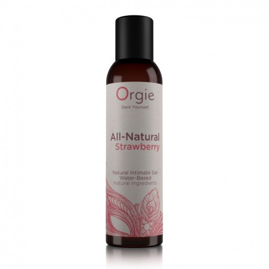 Интимный гель на водной основе All-Natural Strawberry с ароматом клубники - 150 мл. - ORGIE - купить с доставкой в Домодедово