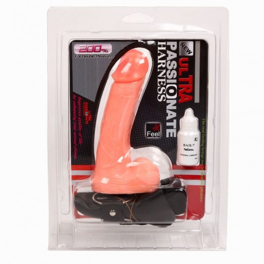 Женский страпон изогнутой формы - 18,3 см. - Baile - купить с доставкой в Домодедово