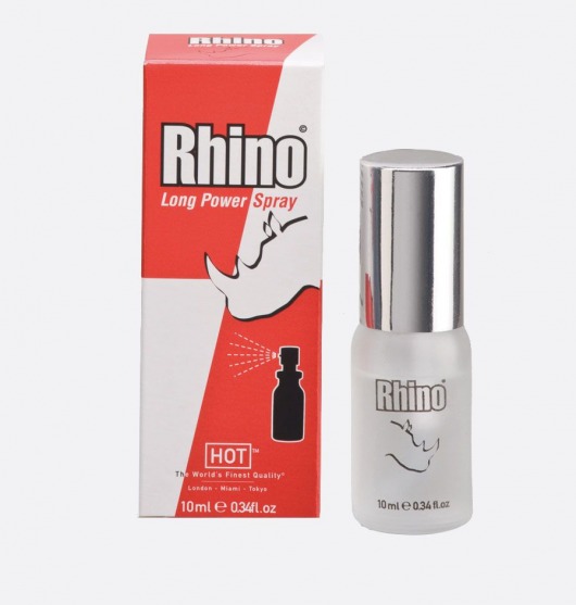 Пролонгирующий спрей для мужчин Rhino - 10 мл. - HOT - купить с доставкой в Домодедово