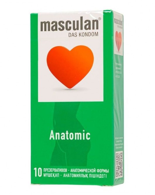 Презервативы анатомической формы Masculan Anatomic - 10 шт. - Masculan - купить с доставкой в Домодедово