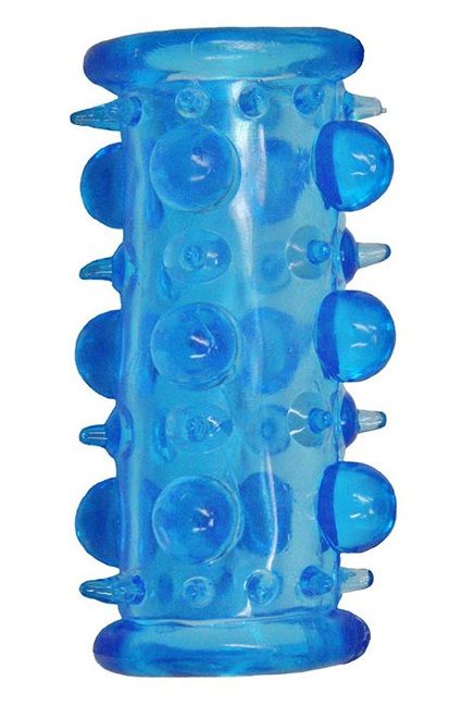 Голубая насадка с шипами и шишечками LUST CLUSTER - Dream Toys - в Домодедово купить с доставкой