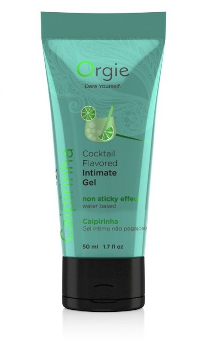 Съедобный интимный гель Orgie Lube Tube Cocktail Caipirinha - 50 мл. - ORGIE - купить с доставкой в Домодедово
