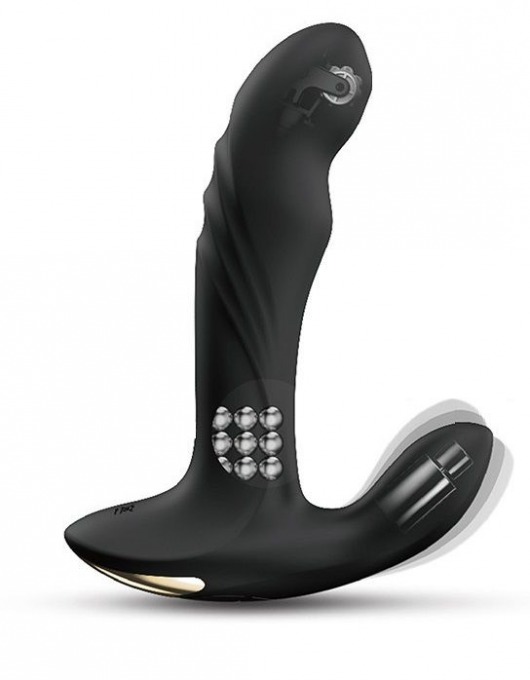 Черный вибромассажер простаты Multi P-Joy с 3 моторами - Dorcel - в Домодедово купить с доставкой