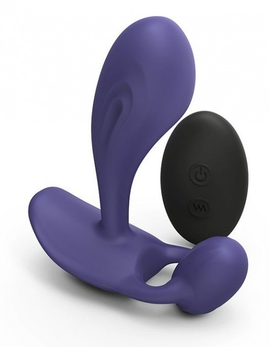 Темно-синий вибромассажер Witty P G Vibrator with Remote Control - Love to Love - в Домодедово купить с доставкой
