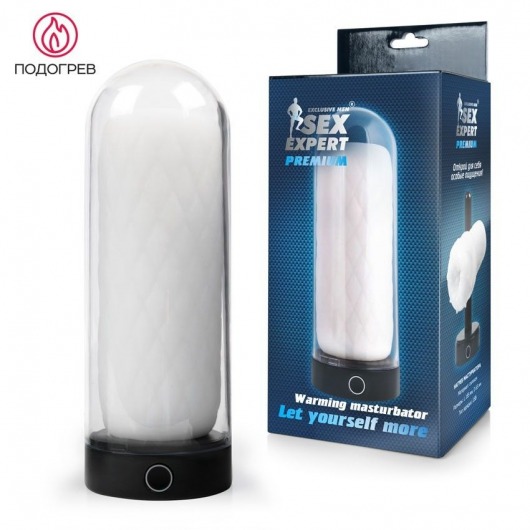 Оригинальный мастурбатор в колбе с нагревом - Sex Expert - в Домодедово купить с доставкой
