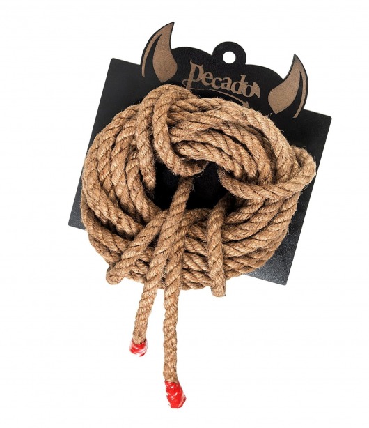 Джутовая веревка для шибари - 5 м. - Pecado - купить с доставкой в Домодедово