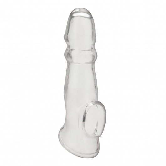 Прозрачная насадка для пениса Girthy Penis Enhancing Sleeve Extension - 17,1 см. - BlueLine - в Домодедово купить с доставкой