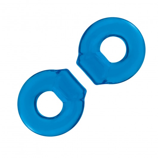 Комплект из двух колец для пениса 2-Pack Ultra-Stretch Stamina Endurance Ring - BlueLine - в Домодедово купить с доставкой