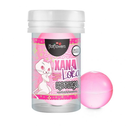 Лубрикант на силиконовой основе с эффектом вибрации Xana Loka Hot Ball (2 шарика по 3 гр.) - HotFlowers - купить с доставкой в Домодедово