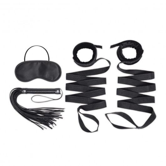 Эротический набор 4PC Bondage Bed Strap   Flogger Kit - Lux Fetish - купить с доставкой в Домодедово