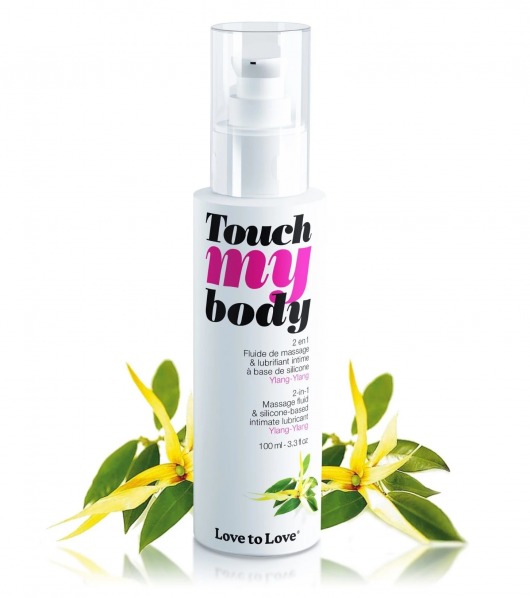 Силиконовый лубрикант 2-в-1 Touch My Body с ароматом иланг-иланга - 100 мл. - Love to Love - купить с доставкой в Домодедово