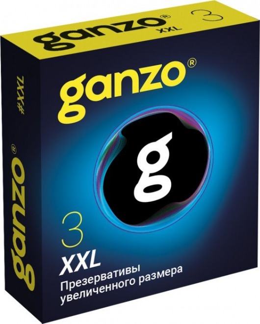 Презервативы увеличенного размера Ganzo XXL - 3 шт. - Ganzo - купить с доставкой в Домодедово