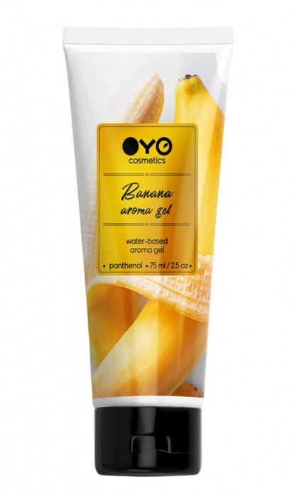 Лубрикант на водной основе OYO Aroma Gel Banana с ароматом банана - 75 мл. - OYO - купить с доставкой в Домодедово