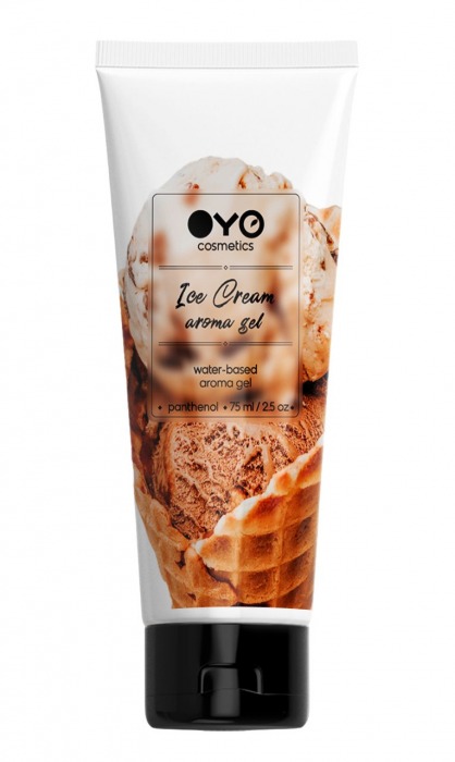 Лубрикант на водной основе OYO Aroma Gel Ice Cream с ароматом пломбира - 75 мл. - OYO - купить с доставкой в Домодедово