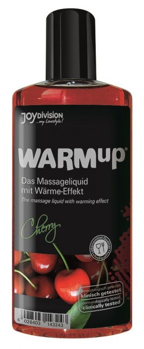 Разогревающее масло WARMup Cherry - 150 мл. - Joy Division - купить с доставкой в Домодедово
