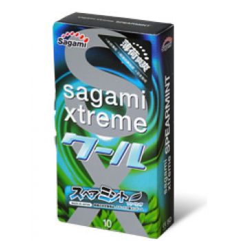 Презервативы Sagami Xtreme Mint с ароматом мяты - 10 шт. - Sagami - купить с доставкой в Домодедово