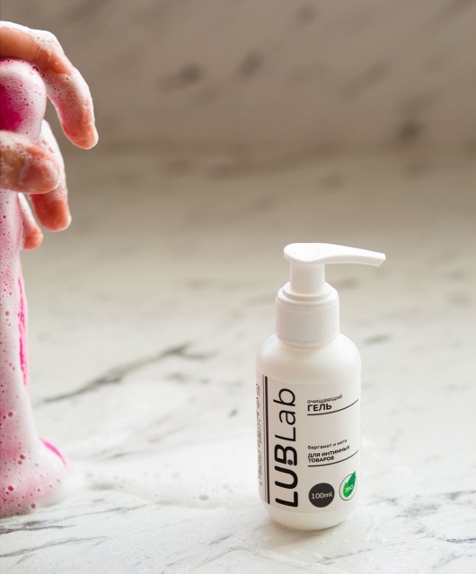 Очищающий эко-гель для секс-игрушек с ароматом бергамота и мяты - 100 мл. - LUBLab - купить с доставкой в Домодедово