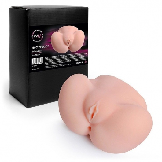 Реалистичный мастурбатор с двумя функциональными отверстиями - Erowoman-Eroman - в Домодедово купить с доставкой