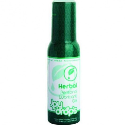 Смазка на водной основе JoyDrops Herbal - 100 мл. - JoyDrops - купить с доставкой в Домодедово