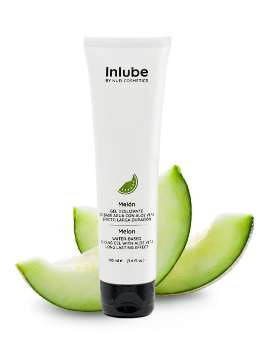 Лубрикант на водной основе Nuei Inlube с алоэ вера и ароматом дыни - 100 мл. - Nuei cosmetics - купить с доставкой в Домодедово